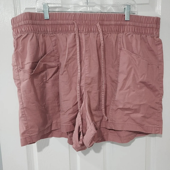Ava & Viv Mauve Pink Pull On Style Draw String Shorts in Size 2X - Picture 1 of 8